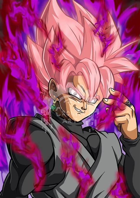 Rose Nightmare Goku Black super Saiyan Rosé/dragonball Poster A4 - Etsy