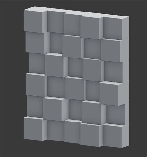 3D model 3D Modular 3D Feature Wall Panels VR / AR / low-poly | CGTrader