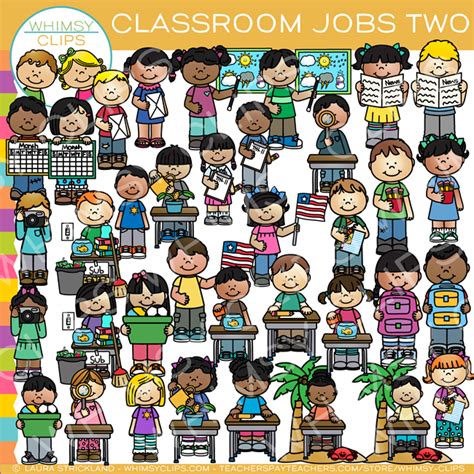 Classroom Jobs Clip Art - Set Two – Whimsy Clips