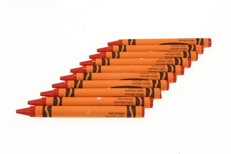 Red-orange Crayola Crayons 10 Pack - Etsy