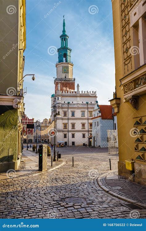 City Hall in Poznan Old Town Stock Photo - Image of main, landmark ...