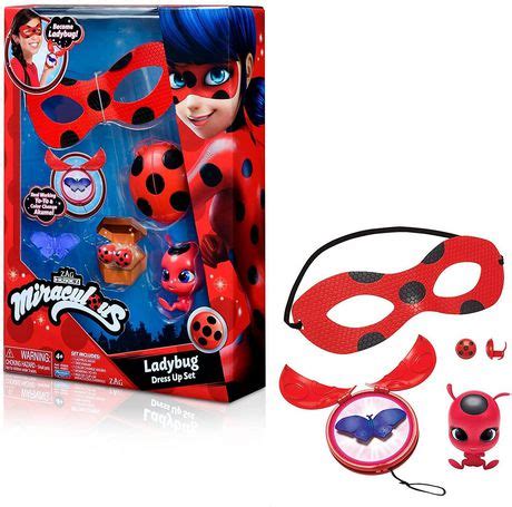 Miraculous Ladybug Dress Up Set with Yoyo, color change akuma, kwami ...