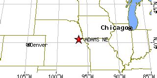 Adams, Nebraska (NE) ~ population data, races, housing & economy