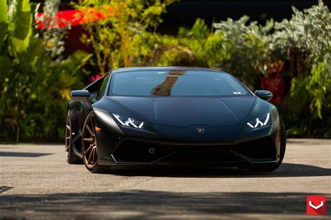 Supercar for a Luxury Night Out: Black Huracan on Bronze Wheels | CARiD ...