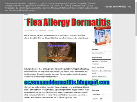 Flea Allergy Dermatitis | Dermatitis, Allergies, Fleas