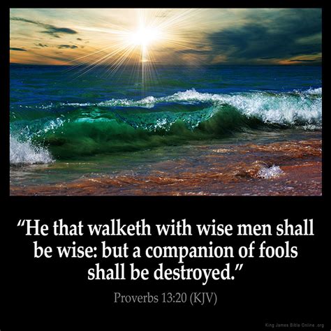 Proverbs 13:20 Inspirational Image