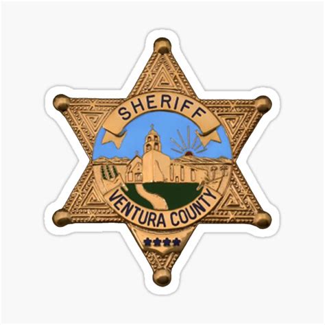 "Ventura County Sheriff Badge" Sticker for Sale by lawrencebaird ...