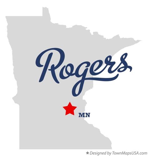 Map of Rogers, Hennepin County, MN, Minnesota