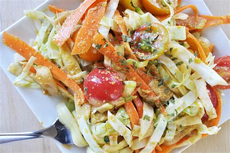 Easy Raw Vegan Summer Pasta - The Colorful Kitchen