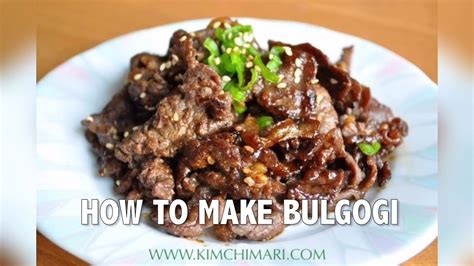 How to make Bulgogi (Korean BBQ Beef) - YouTube