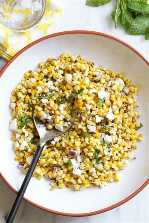 Grilled Summer Corn Salad with Feta - Skinnytaste