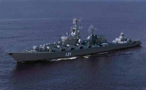 missile cruiser moskva warship 3d model