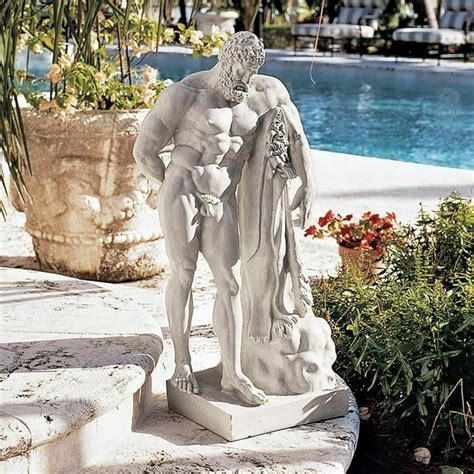 Design Toscano Farnese Hercules Roman God Garden Statue, 30 Inch ...