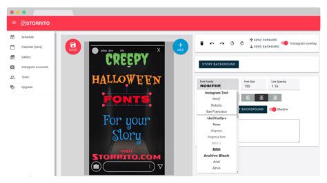 How to use Halloween Fonts in your Instagram Story | Storrito Blog