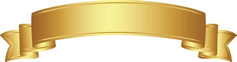 gold ribbon banner 22583343 PNG