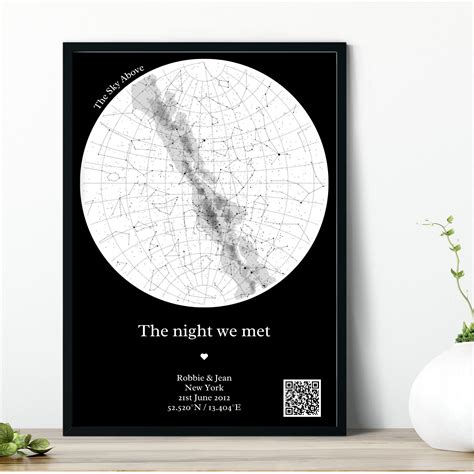 Nightsky Star Map Star Map Digital File Nightsky Map - Etsy