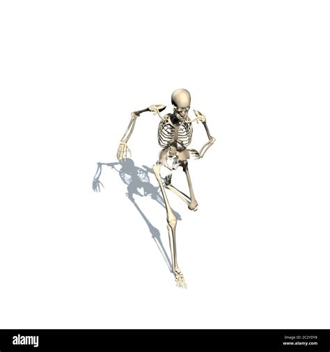 Skeleton is running Stock Photo - Alamy