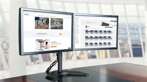 Mount-It! Dual Monitor Desk Stand