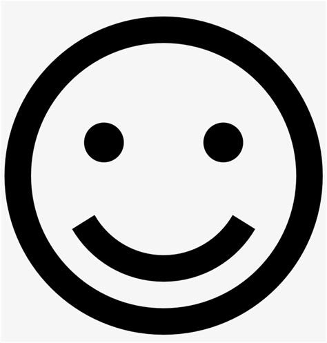 Happy Icons - Happy Face Icon Black And White - 1600x1600 PNG Download ...