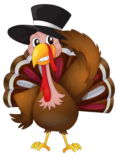 Thanksgiving Turkey with Hat PNG Clip Art Image | Gallery Yopriceville ...