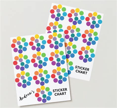 Kids Sticker Reward Chart to 100 - Etsy