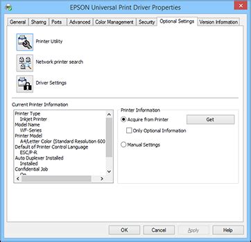 Adding Network Printers - Epson Universal Print Driver - Windows