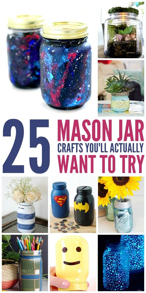 25 Mason Jar Crafts You'll actually want to Try