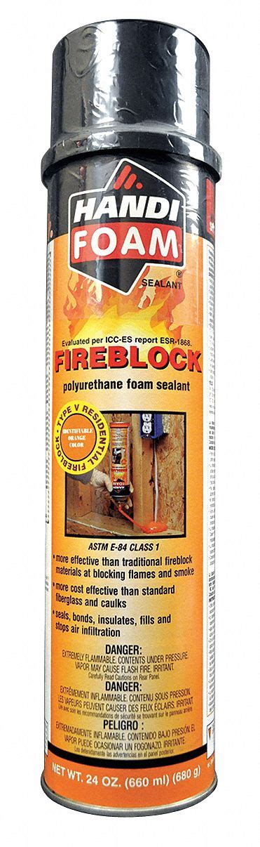 HANDI-FOAM, Fire Barrier, 1 Components, Insulating Spray Foam Sealant ...