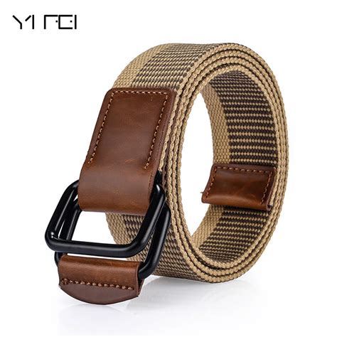 2018 good quality canvas belts for men luxury design mens belt casual ...