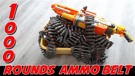 1000 ROUNDS NERF AMMO BELT / 103 feet long ! : r/Nerf