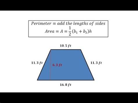 Isosceles trapezoid perimeter formula - montanaBos