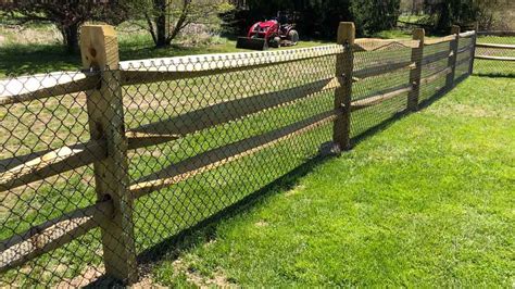 Split Rail Fence with Wire Mesh- Simply Effective