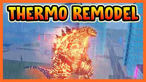 Roblox Kaiju Universe THERMO GODZILLA REMODEL WALKING ANIMATION