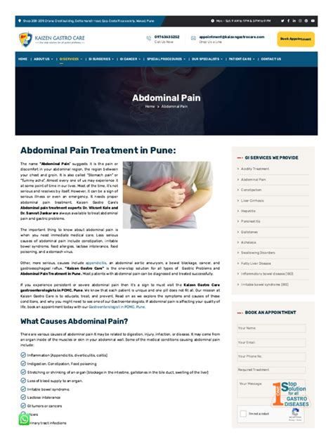 Best Abdominal Pain Treatment in Pune - Kaizen Gastro Care | PDF ...