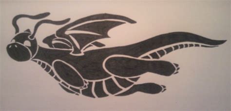 Dragonite Tribal Tattoo by Nokill-Negi on DeviantArt