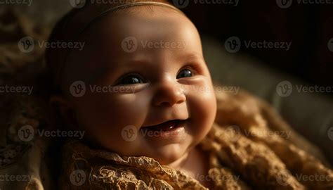 Cute baby boy smiling portrait, small child of Caucasian ethnicity ...