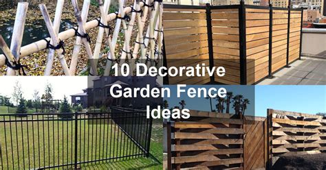 10 Decorative Garden Fence Ideas