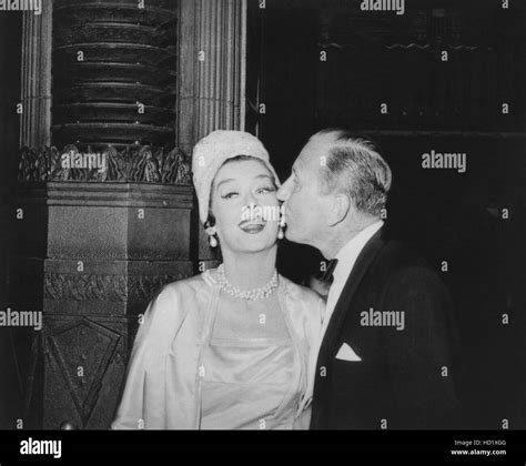 Rosalind russell her husband Black and White Stock Photos & Images - Alamy