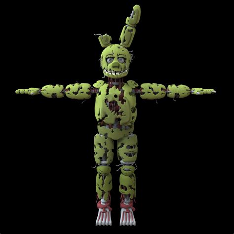 3D file FNAF Springtrap Full Body Wearable Costume with Head for 3D ...