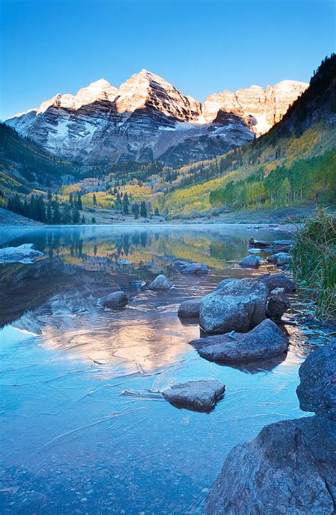 Maroon Bells Sunrise Photograph by Dan Leffel - Fine Art America