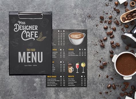 Menu Design for Designer Cafe ☕☕ by Anmol Prasad on Dribbble