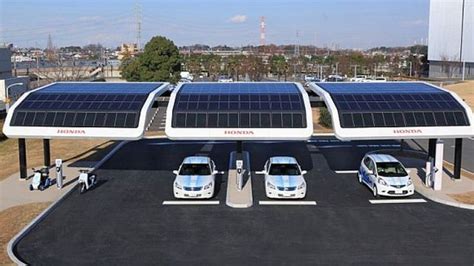 Solar Charging Station Powered Stations For Electric Vehicles Mobile In ...