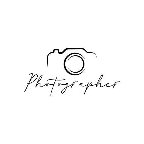 Premium Vector | Minimalist photography logo