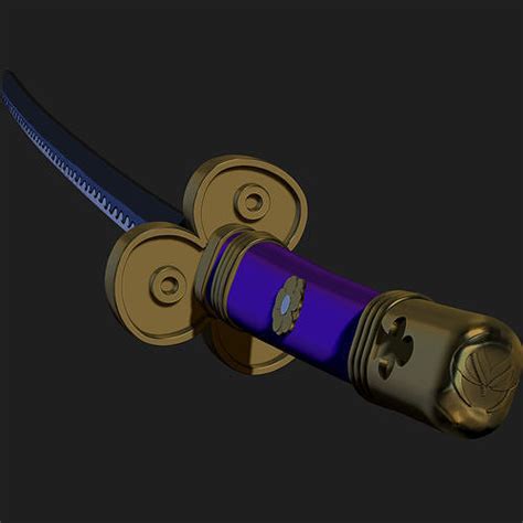 Enma roronoa zoro s sword 3D model 3D printable | CGTrader