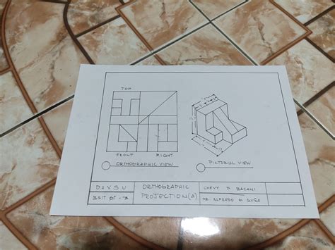 Orthographic Drawing Examples