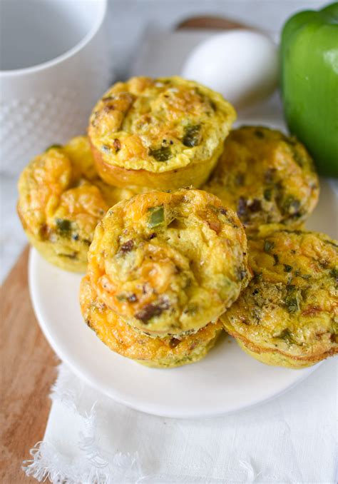 Protein Packed Turkey Sausage & Pepper Egg Muffins - Lisa Coop