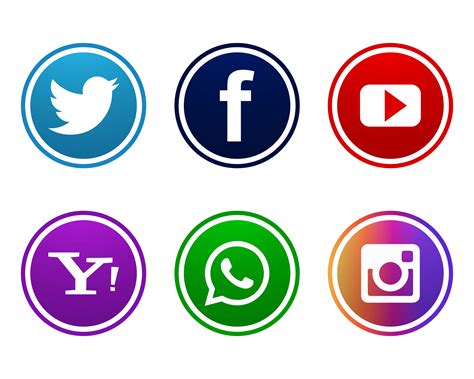 Beautiful social media icons set design 237585 Vector Art at Vecteezy