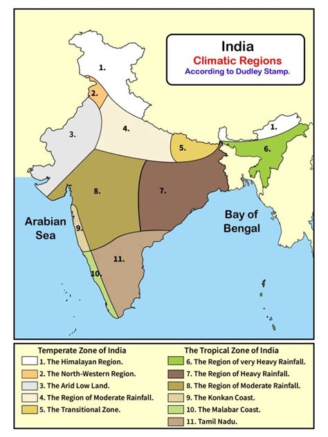 Important climate zones in India with map | Geography4u- read geography ...