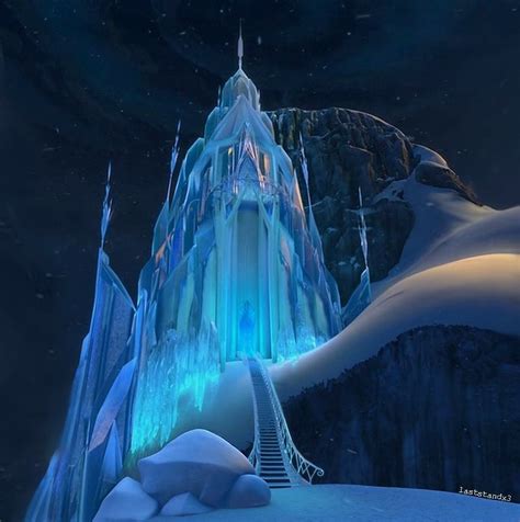 Frozen Castle at Night