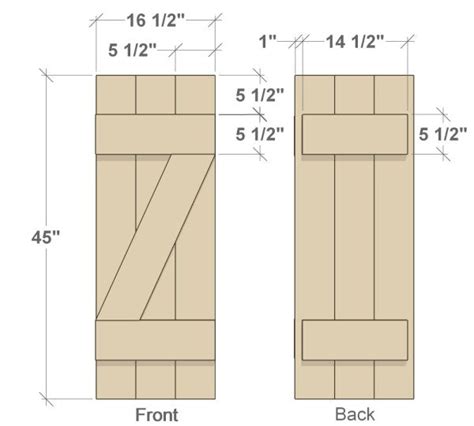 Build DIY Exterior Wood Window Shutters (Printable Instructions ...